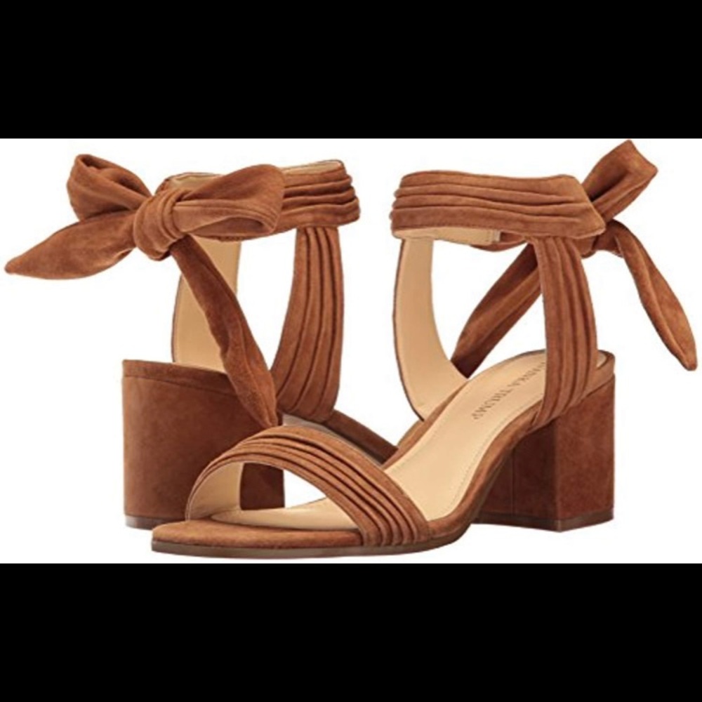 Ivanka Trump Edline Heeled Suede Sandals